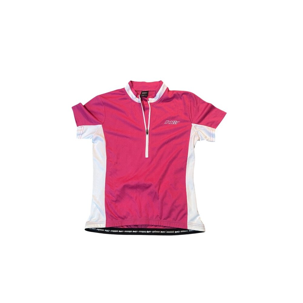 bpbtti Sports Cycling Jersey S Pink/White Half-Zip Womens small 1744